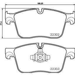 Jaguar Disc Brakes Kit - Brembo Pads Front (Ceramic) T2H7448 - Brembo P36031N